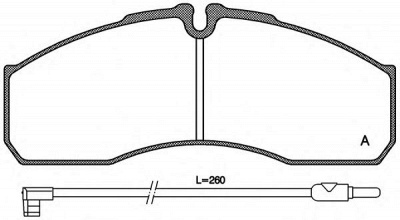 OPEN PARTS bpa065112 -  Комплект тормозных колодок, дисковый тормоз